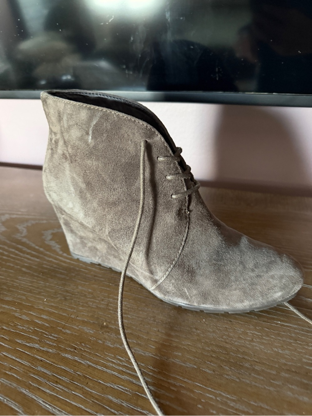 Clarks Women’s Suede Wedge Ankle Boot